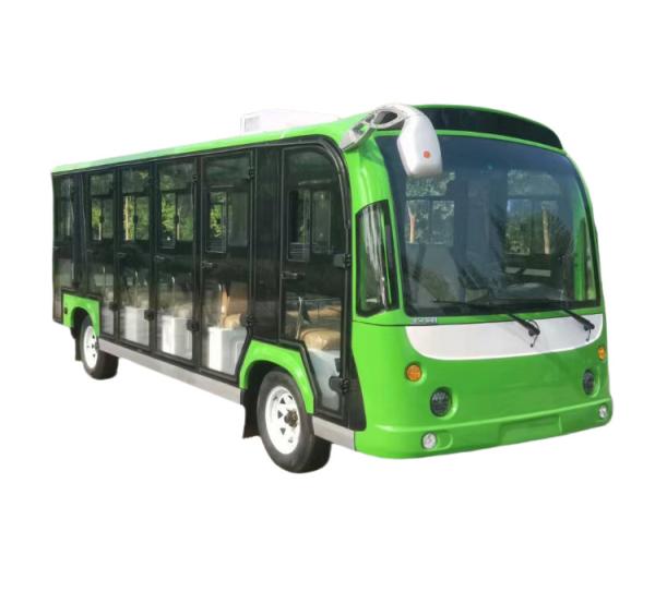 Le bus électrique touristique fermé de 23 places peut être personnalisé avec couleur et logo ODM OEM