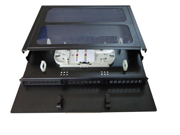 GPON CATV 24cores Fiber Optic Patch Panel Transparent Cover