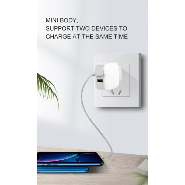 European USB Fast Wall Charger 240V 18w USB Charger Adapter