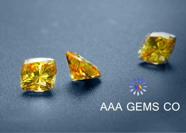 VVS1 Forever Brilliant Moissanite Yellow For Wedding Ring / Earring
