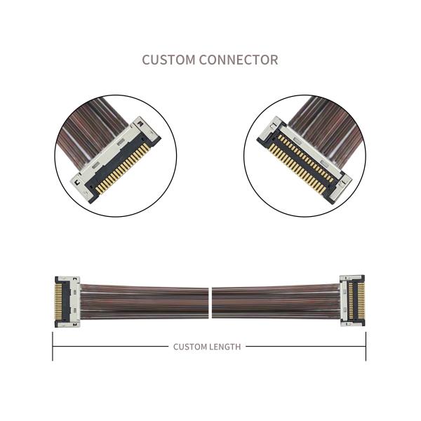 DF49-20P-SHL  Micro cable coaxial ensamblaje DF49-20P 0.4SD Arneses coaxial extremadamente finos