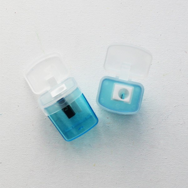 office school supplies translucent cover multicolor plastic sharpener