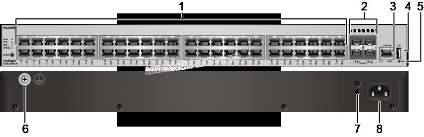 Переключатель tl sg105 переключателя переключателя 8 poe переключателя гигабита Huawei S5735 L48T4X A1 гаван управляемый