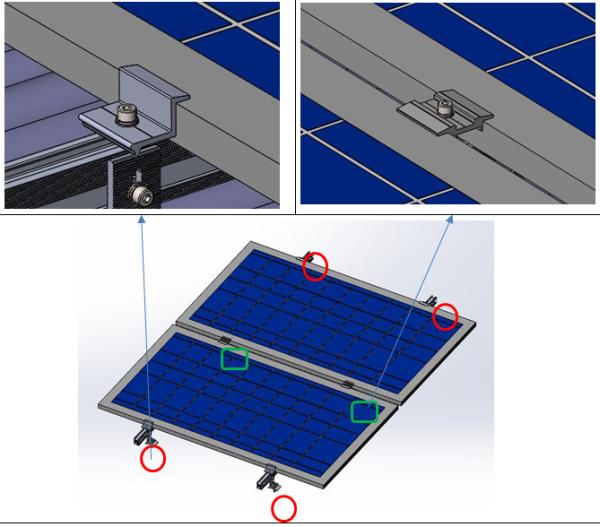 Customized Aluminum Metal Rooftop Solar Home On Grid Solar Racking Systems Solar Panel Roof Mounting Brackets