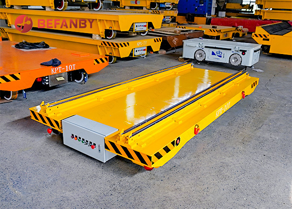 Capacity 10T Rail Transfer Cart With Chain Convey