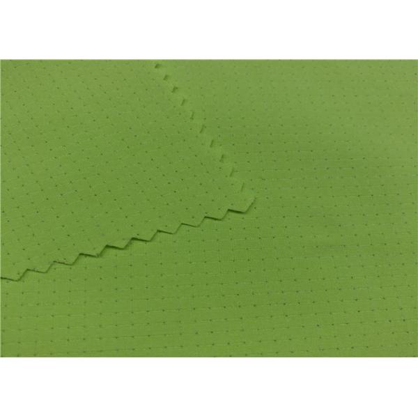 Comfortableful 100% P Breathable Outdoor Fabric , Green Water Resistant Fabric