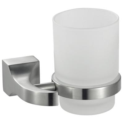 Suporte de copo de vidro da escova de dentes SS304 do estilo de Europa único para a casa de banho com chuveiro