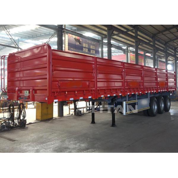 3 оси грузовой боковой забор полуприцеп с самосбросом