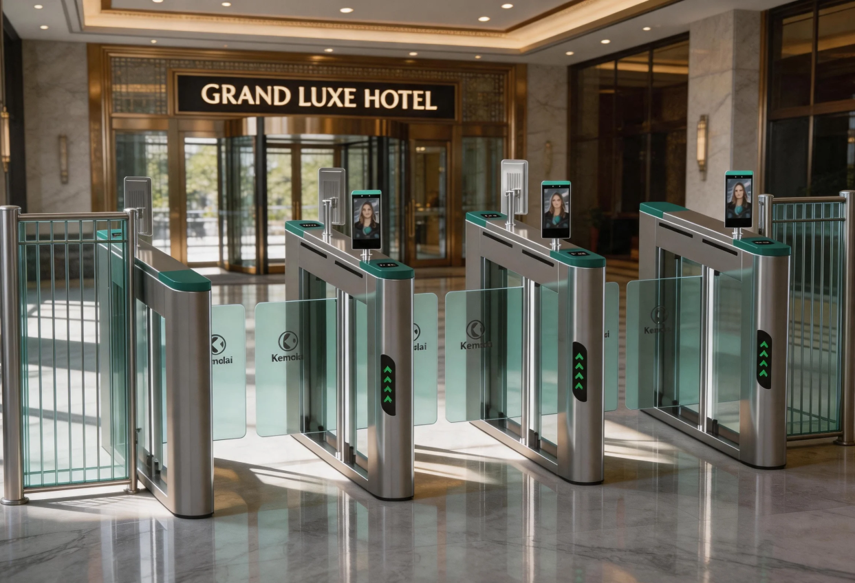 Swing Gate  Turnstile For Office Building Entrance Attendance Management System