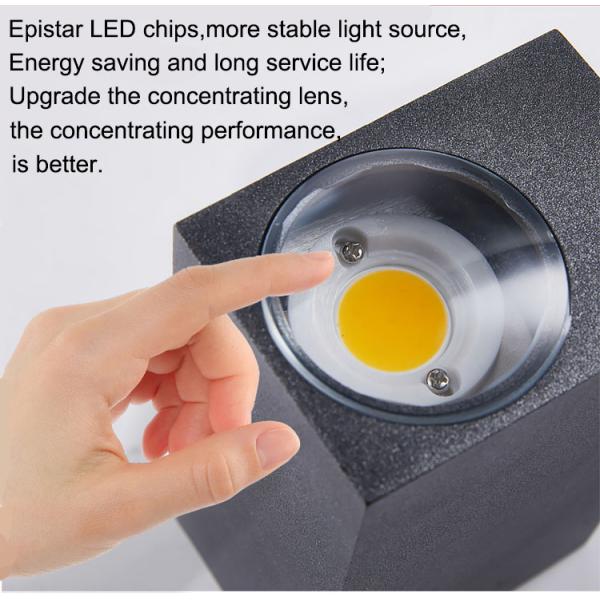 Outdoor Wall Lamp Waterproof Double Beam Up And Down Spot Light Wall Washing Warm Light Courtyard Villa Wall Lights