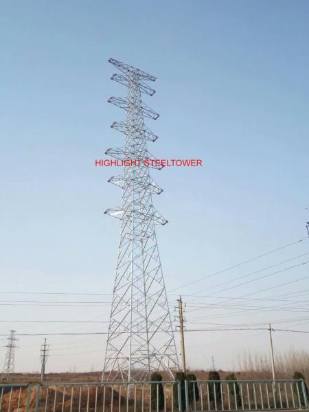 AWS 1.1 Steel Transmission Tower 132KV-1,000KV Power Line