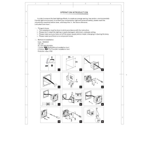 3 Watt  Waterproof IP65 Outdoor LED Step LightsCITIZEN COB Pured Aluminum Alloy CE/ROHS R3A0024