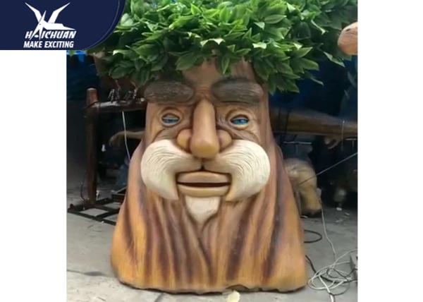 Artificial Cartoon Waterproof Talking Tree Life Size Facility Theme Park