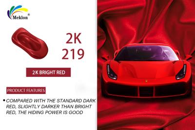 Stable Harmless Auto Paint Top Coat , Weatherproof Red Gloss Car Paint