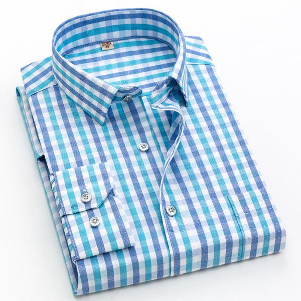 Logotipo personalizado Camisa de vestido masculino Slim Fit Camisa de manga longa 100% de algodão para homens 2022