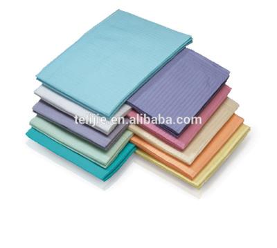 PE Film Medical Dental 2 Ply Disposable Paper Bibs Anti Leakage