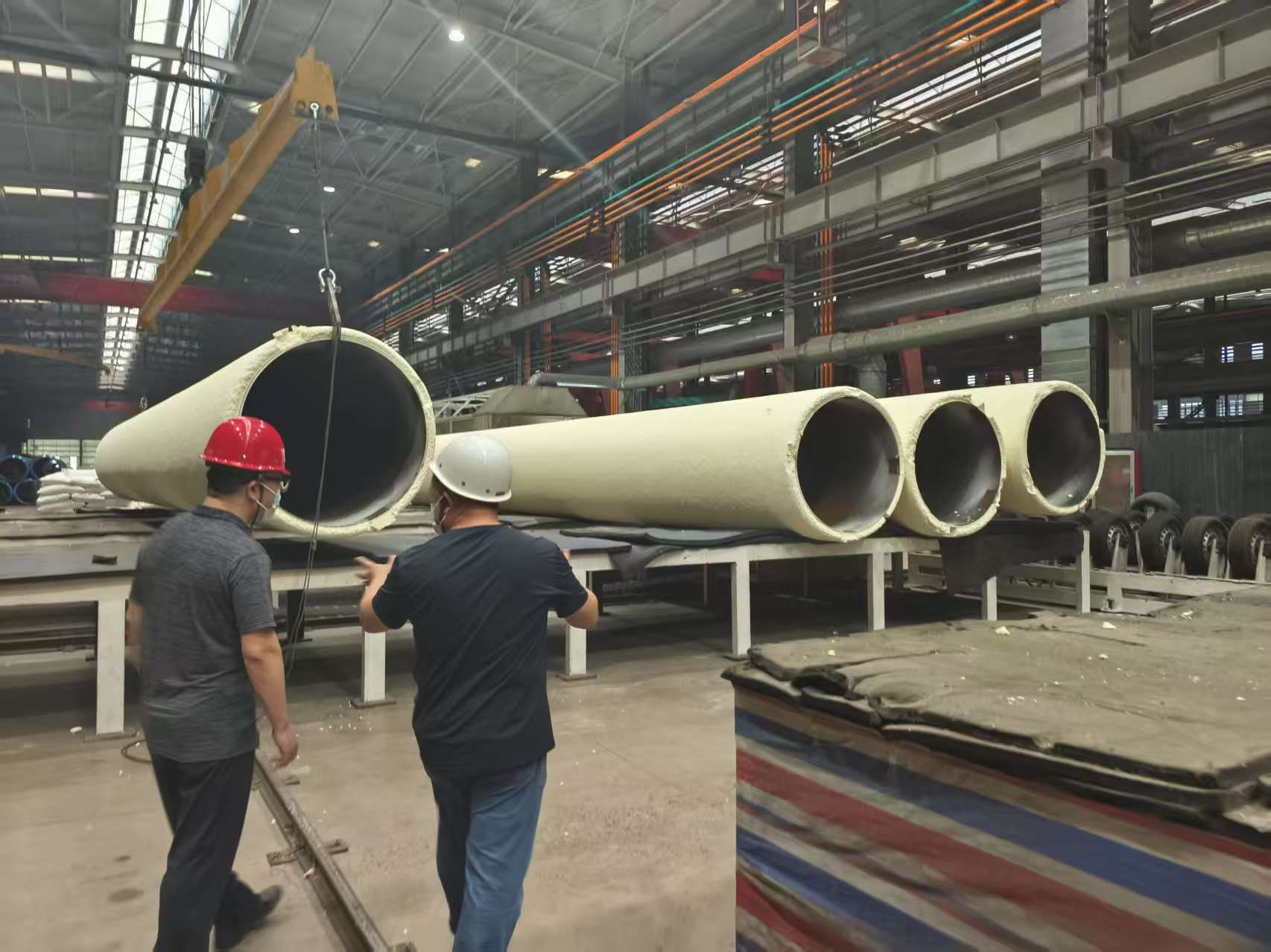 Automated Pre-Insulated Pipe Production Line with High-Pressure Air Type Polyurethane Spray Foam