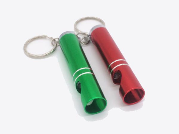 Personalized Anodized Aluminum LED Flashlight Light Keychain Beer Bottle Opener, Laser Engrave Logo, Cheap Key Ring