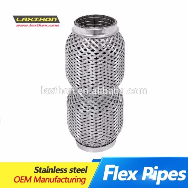 Uinversal Car Auto Exhaust Flex Pipe 201 304 Stainless Steel Exhaust Tubing