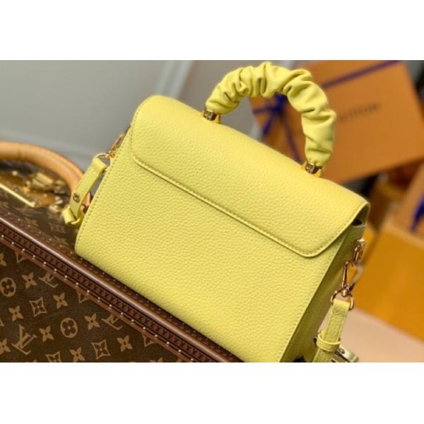 Twist Womens Luxury Handbag genunie cowhide leather yellow cute cross-body bag