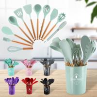 L'ustensile de cuisine de silicone de catégorie comestible a placé faire cuire l'ensemble de cuisine d'outil