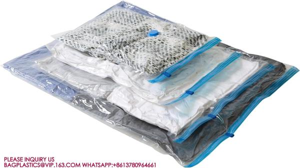Space Saving Clothes Vac Pack Vacuum Storage Bags Variety Pack with Hand Pump Included