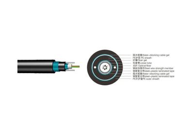 GYXTW53 Central Tube Direct Burial Outdoor Fiber Optic Cable 2 to 24 Fiber Count