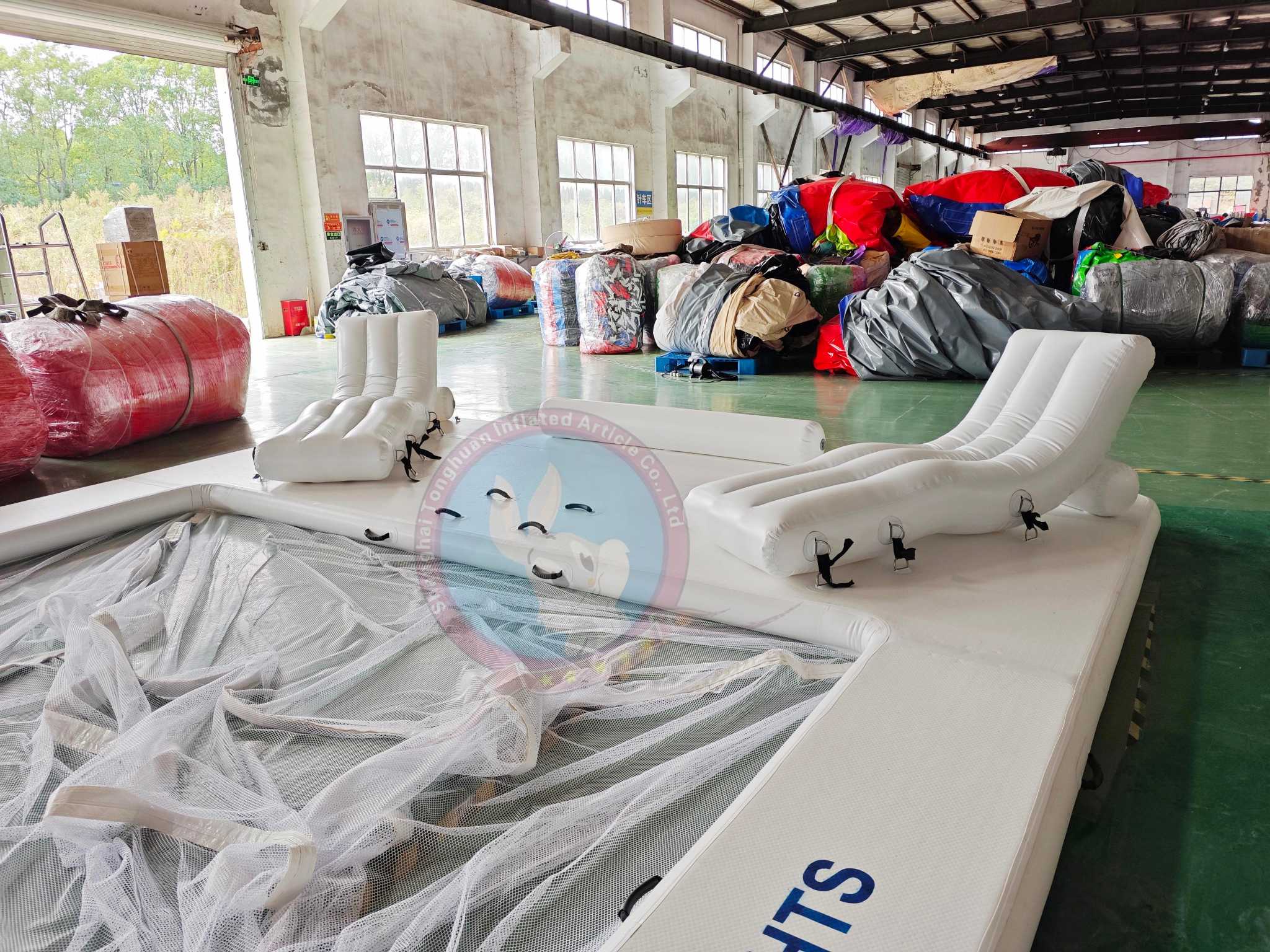 China Factory Great Calue Durable Inflatable Net Swimming Pool With Seat Custom PVC Sun Resistant Inflatable Family Pool