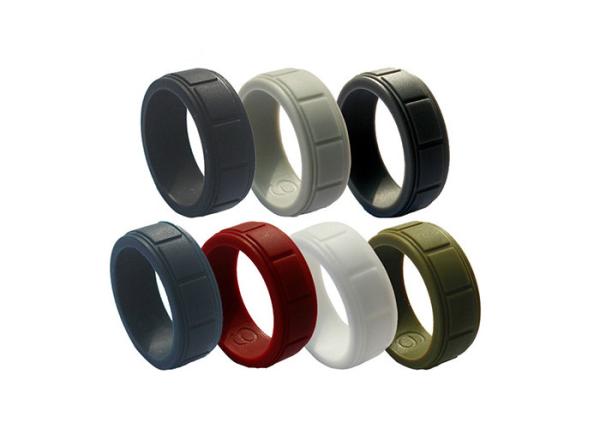 Non Corrosiveness Silicone Awareness Bracelets 68x12x2mm Low Cadmium
