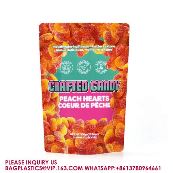 Baggies Edible Packaging Recyclable Stand Up Pouch Gummy Candy Child Proof Mylar Bags