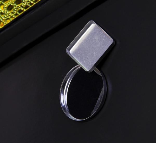 Artificial Leather Hard Gift Box With Magnetic Closure Lid Cardboard Eyeshadow Packaging
