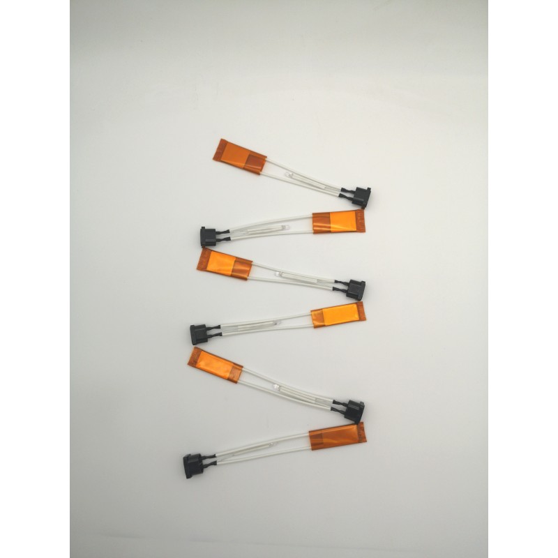 12V-240V Custom PTC Ceramic Heater Element With Aluminum Shell Kapton Insulation