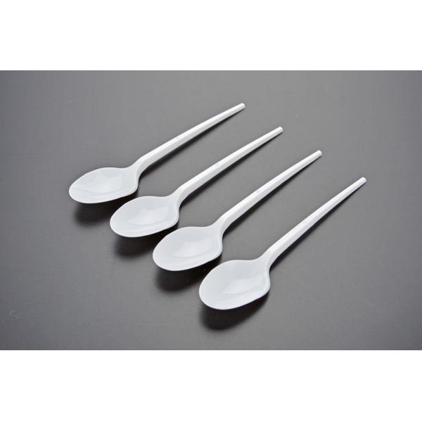 Disposable spoon long handle plastic spoon white color spoon