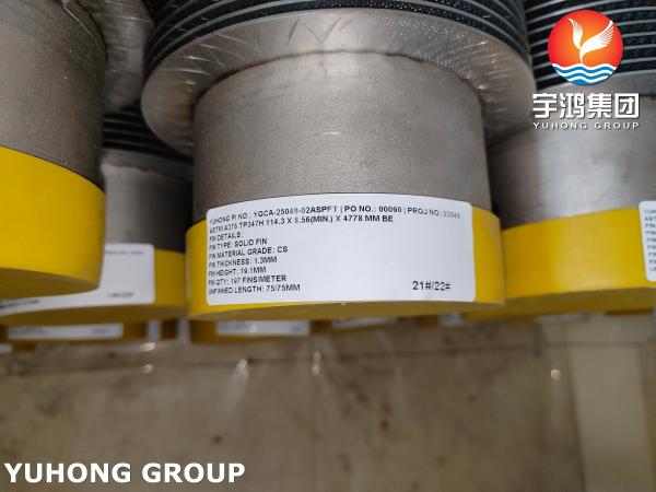 ASTM A376 TP347H 合金鋼HFW 固体フィニングチューブ 熱交換器用