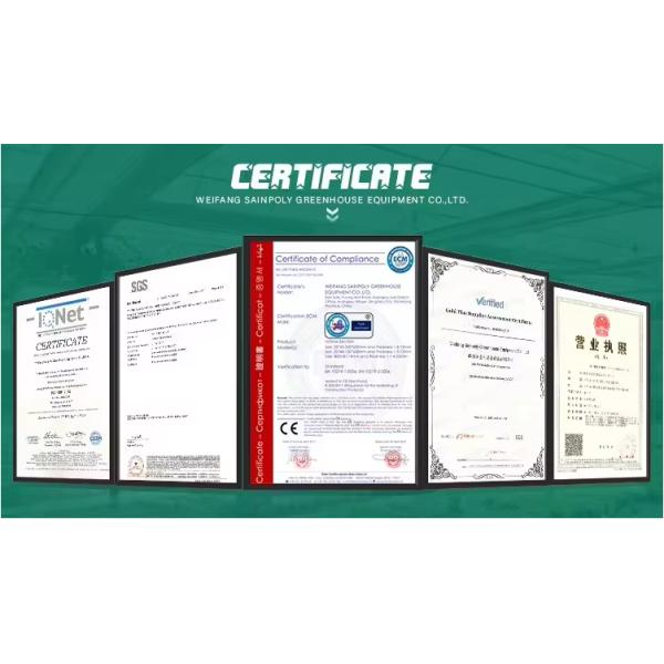 Agricultural Intelligent Strawberry Green House PC Board Greenhouse Eco Friendly