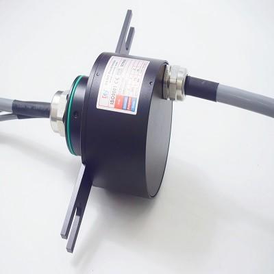 Food Industry IP65 Waterproof 20A Blind Through Bore Slip Ring