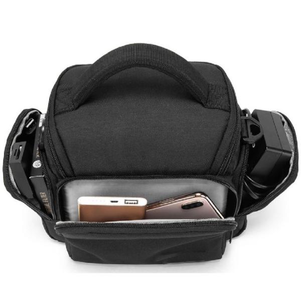 Portable Black Durable Waterproof Camera Crossbody Bag Camera Sling Bag