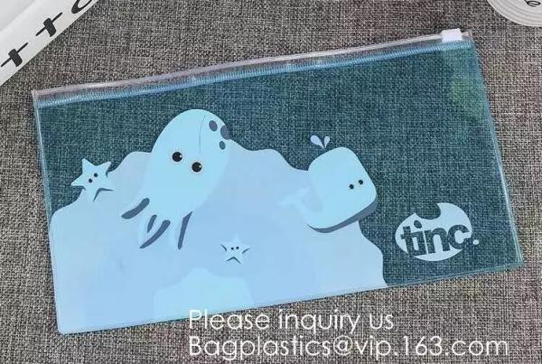 OEM Clear Vinyl Plastic Zipper Bag For Makeup Skin Care Promotion Set Packaging,Promotional custom logo frosted cosmetic