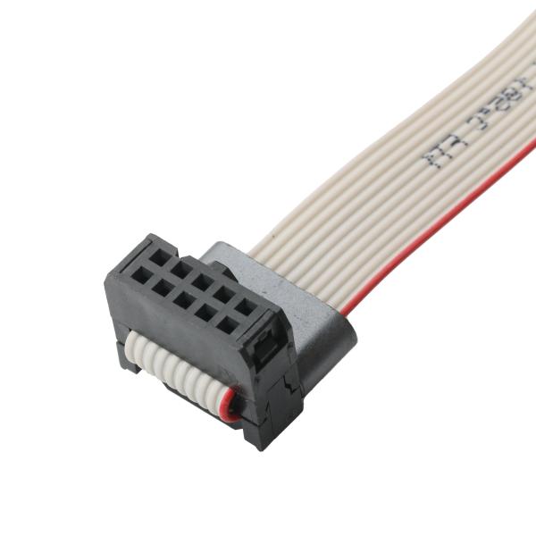 Idc Connector FC-10P 2.54mm Pitch Wire UL2651 28AWG*10P Cable 1.27mm Pitch For Electronic