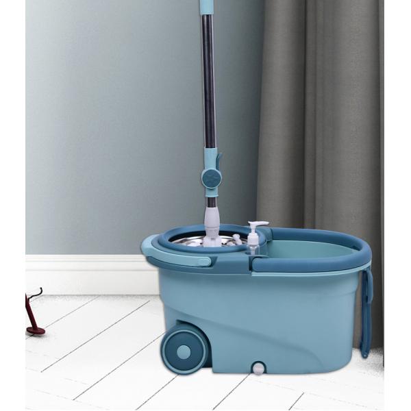 Stainless Steel Wringer 360 Spin Easy Clean Cyclone Floor Cleaning Mop and Bucket Set