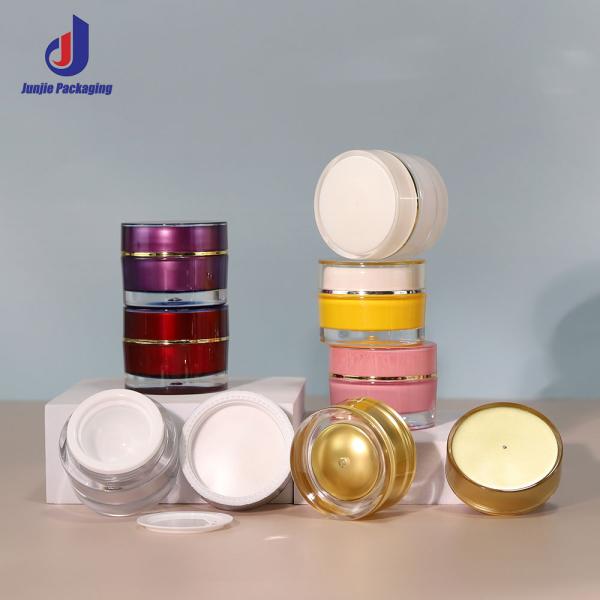 Jarrones cosméticos de plástico mini Cosméticos 10g Jarrón de crema con tapa de tornillo