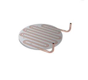 Anti dissipador de calor frio redondo de alumínio de anodização da placa do Al 6061 redondos da placa refrigerando de água