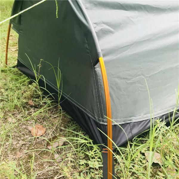 One Person Backpacking Tent Ultralight Army Green Bivy Sack Camping Tent