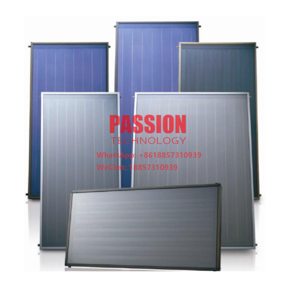 Black Chrome Solar Water Heater Blue Titanium Solar Thermal Collector Flat Plate Collector Blue Film Solar Water Heater