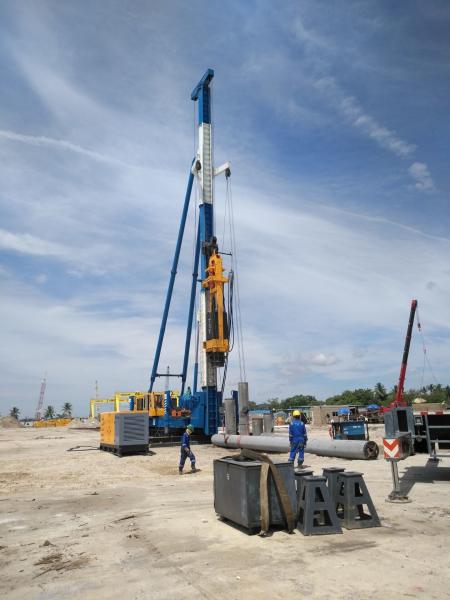 No Pollution Sheet Pile Driving Hammer For Straight Piles Marine Piling