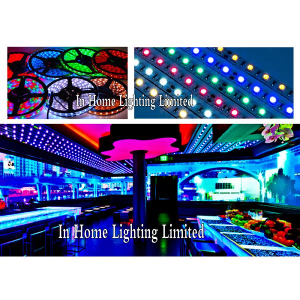 3528SMD RGB LED Strip Lights For Stair Lighting , 24V Double PCB Christmas Strip