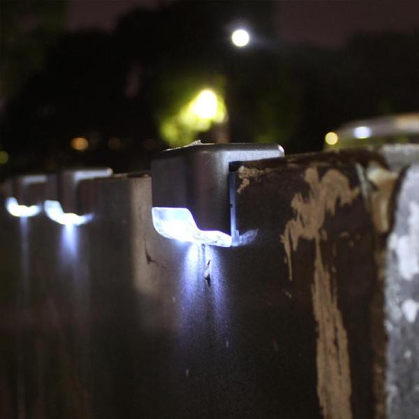 LED Solar Lamp Deck Lights Wall Stairs LED Outdoor Garden Lamp Solar Stair Light Waterproof Step Landscape Light