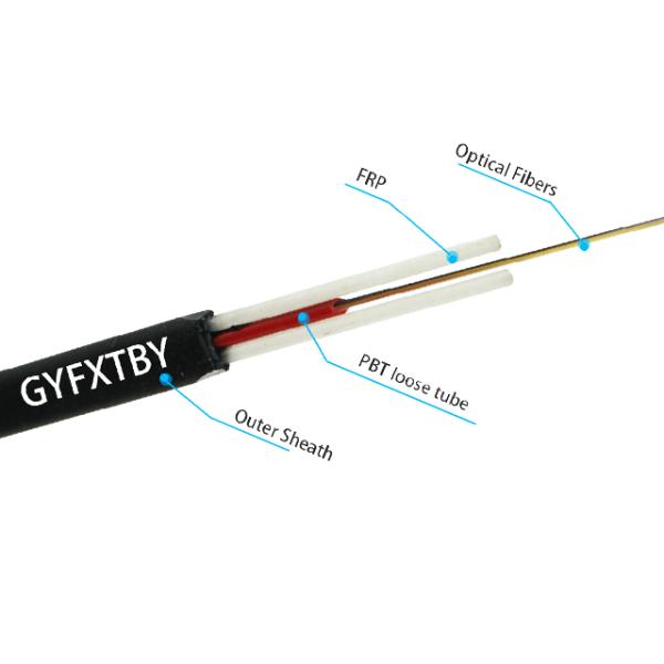 Best-Selling GYFXTBY Mini Span GYFXTY GYTA GYTS Fiber Optic Cable Amoured 4-24 Cores Flat Drop Cable Gyfxtby Fiber Optic Cable