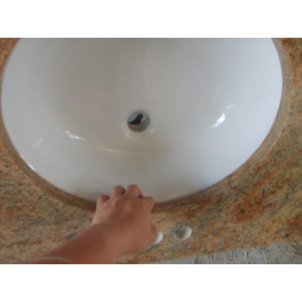 Yellow Beige Honed Granite Countertops , Granite Stone Kitchen Countertops