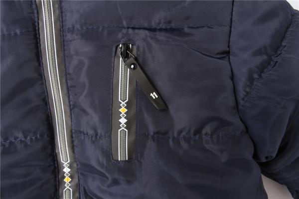 Multicolour Olive Navy Boys Longline Puffer Coat 100% Polyester Fiver